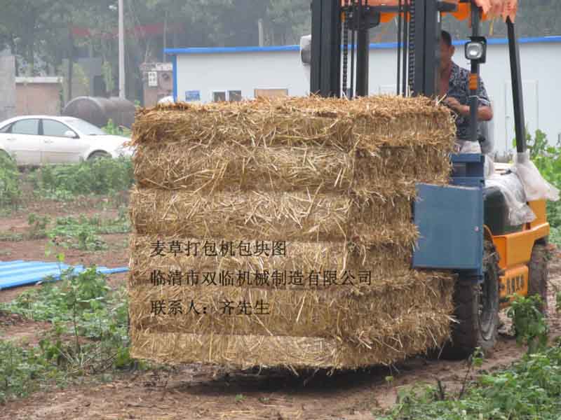 麦草打包机包块图