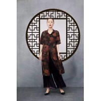 香云纱连衣裙LIXIE香云纱夏国风刺绣 电商直播尾货女装批发