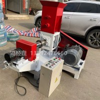 全自动犬粮机器 水产饲料膨化颗?；?小型猫饲料机