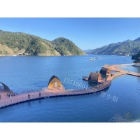 塑料浮筒，浮动平台，水上人行浮桥建造，厂家直销