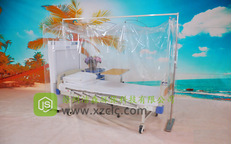 层流床罩单人无菌室移动层流消毒罩JS-B2型单直轨支架款,层流床价格优惠